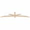Ekena Millwork Alberta Smooth Timber Gable Bracket, Douglas Fir, 84"W x 21"H x 1 1/2"D x 3 1/2"F, 6/12 Pitch GBW084X21X0204ALB00SDF - alternate 5